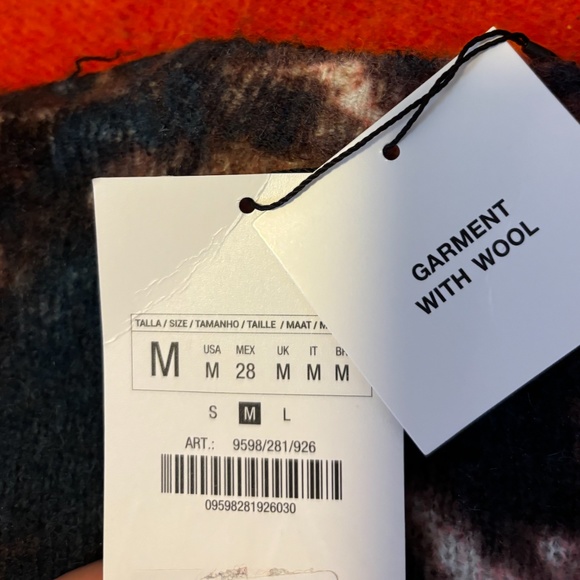 Zara brown and pink tie-dye wool blend sweater NWT - Picture 9 of 10